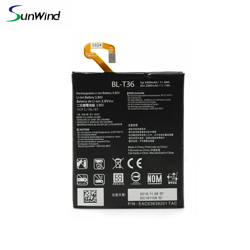 Новый аккумулятор BL - T36 LG K30 K11 X410 3.8V 2880mah