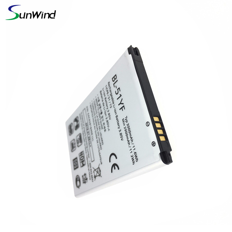 BL-51YF Lithium Battery For LG G4  H815T H818P H818T H8185K H819 LS991 H811 H810 VS986 Standard Battery 3.85V 3000mah