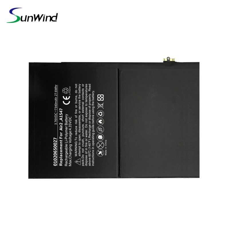 0 Cycle Replacement Battery for iPad Air 2 or iPad 6 Battery A1566, A1567,A1547