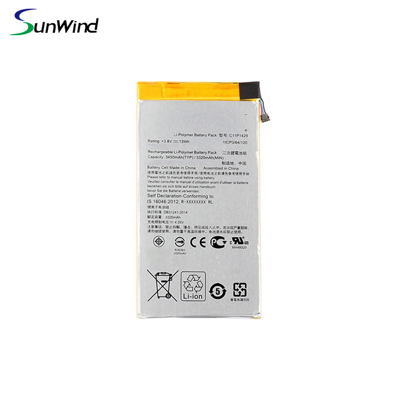 C11P1429 Replacement mobile phone Battery  For ASUS Z710 Zenpad C7.0 Z710C P01Z C11P1429 3.8V 3450mah