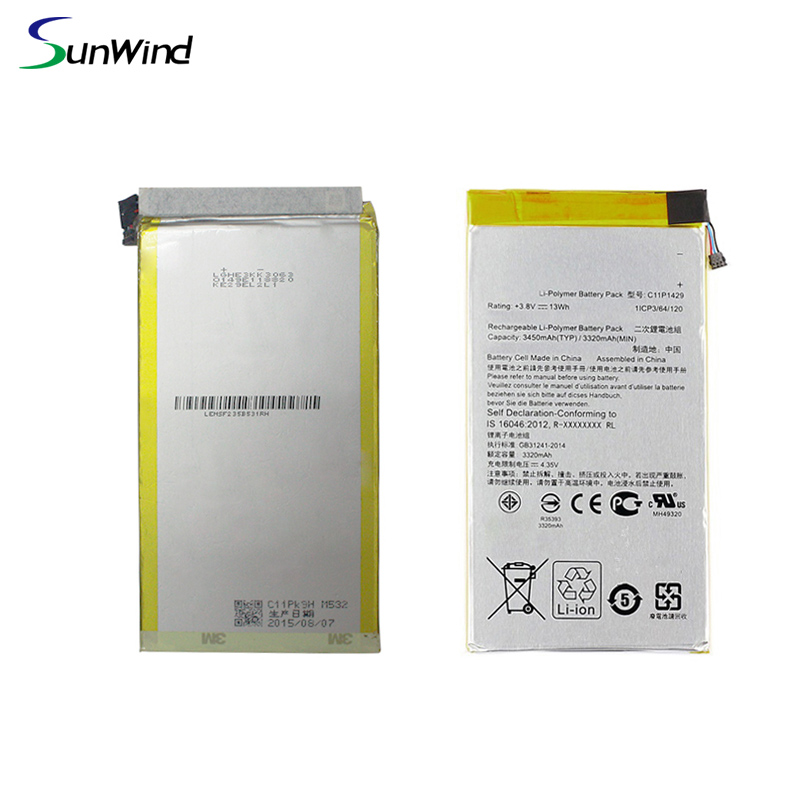 C11P1429 Replacement mobile phone Battery  For ASUS Z710 Zenpad C7.0 Z710C P01Z C11P1429 3.8V 3450mah