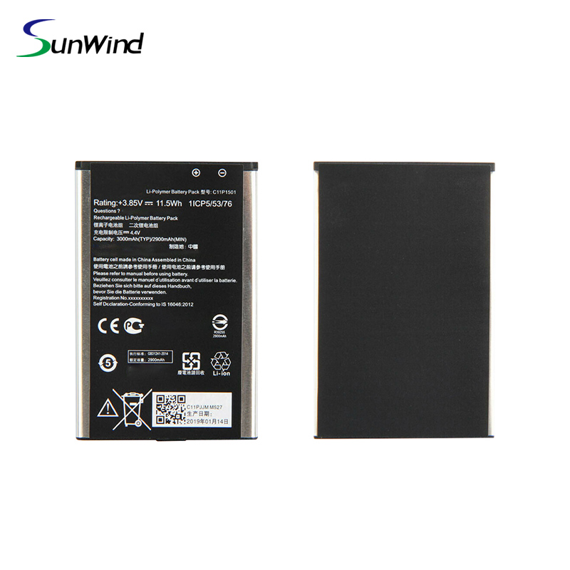 C11P1501 Rechargeable battery For Asus Zenfone 2 Laser 5.56 ze550kl ze601kl z00ld 3.85v 3000mah