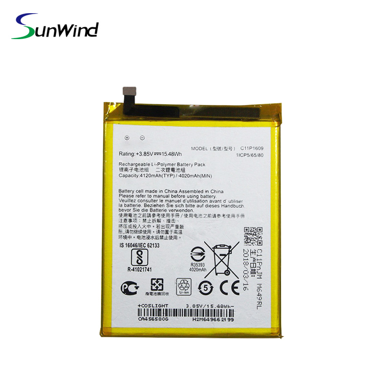 C11P1609 Battery  Li-polymer Replacement Battery For ASUS Zenfone 3 max 5.5" ZC553KL X00DDA 3.85V 4020mAh