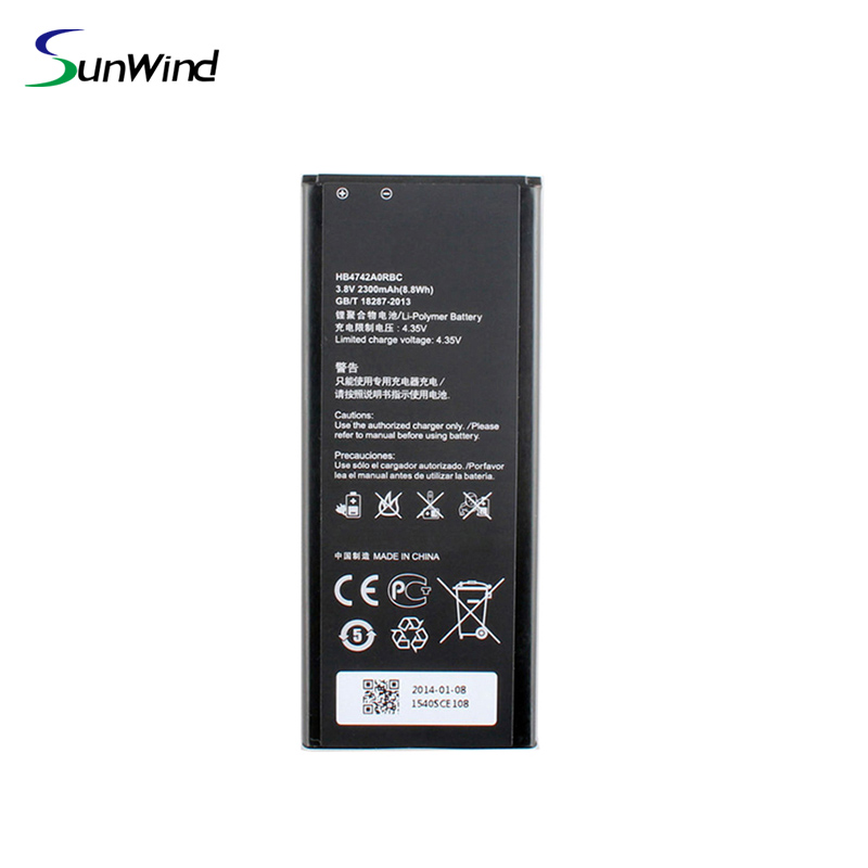 HB4742AORBC Moblie Phone Replacement battery For Huawei Honor 3C 3.8V 2300mAh