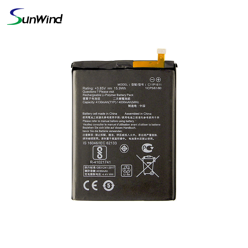 C11P1611 Factory Price  Rechargeable Battery For Asus Zenfone 3 Max  Mobile Phone Battery  3.8V 4130mah