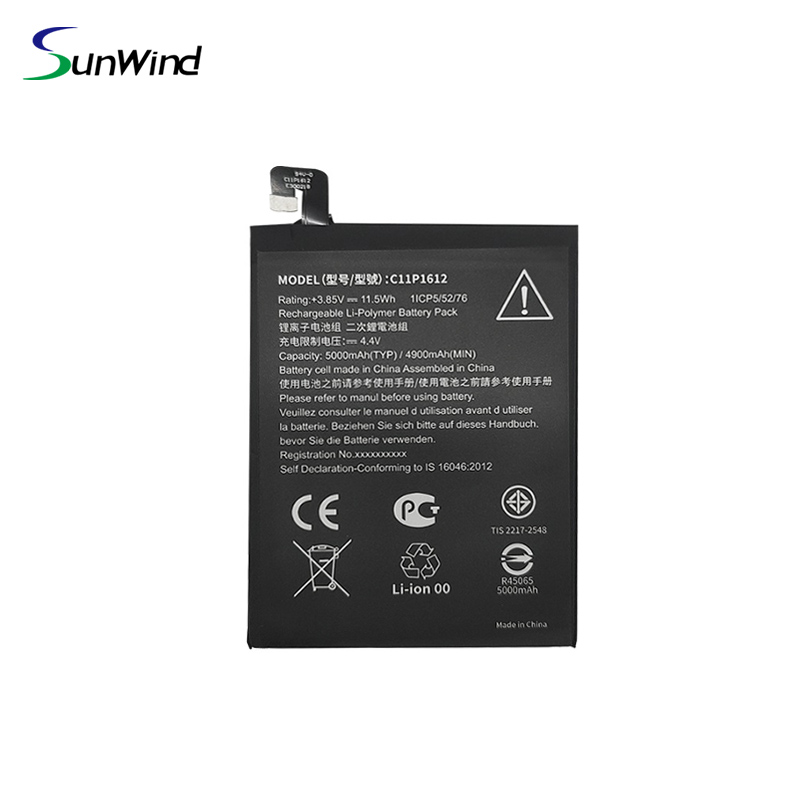 C11P1612 Li-polymer Replacement Battery For Asus  ZenFone 3 Zoom Dual SIM LTE Zenfone 3 Zoom S  ZE553KL 4.4V 5000mAh
