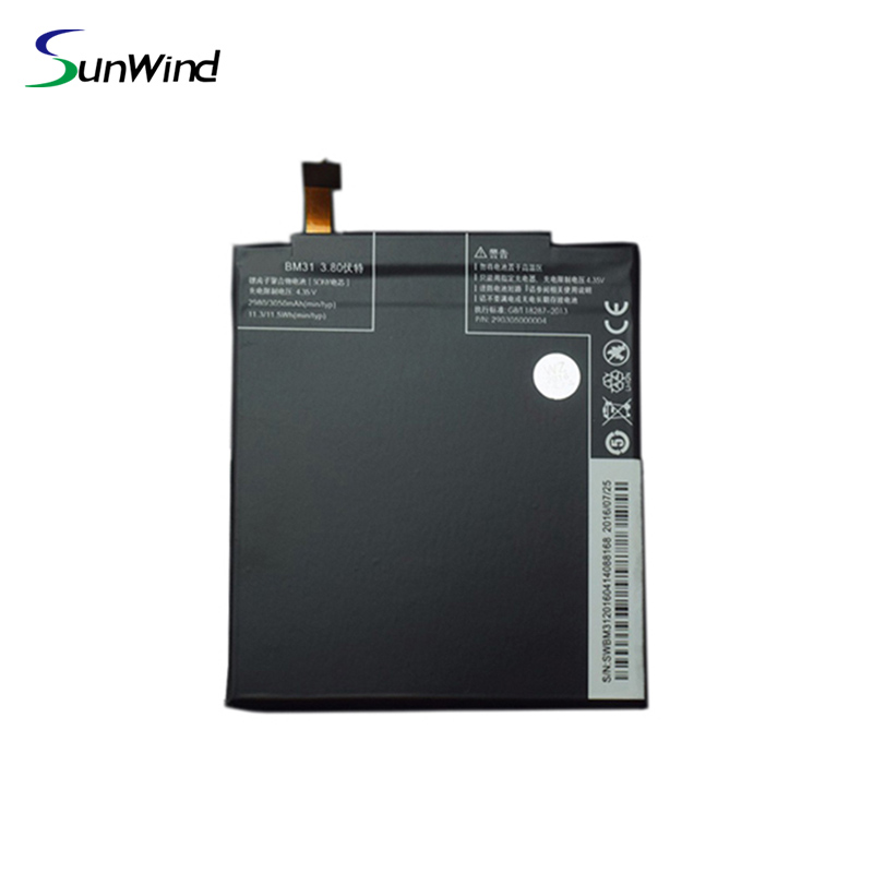 BM31 bateria xiaomi Mobile Phone Battery Replacement Battery for Xiaomi mi3 3.8V 2980mAh