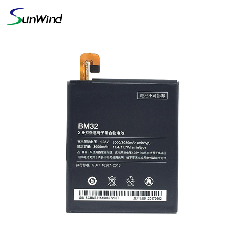 BM32 Original Capacity Replacement Phone Battery for Xiaomi4 Mi4 3.8V 3000mAh