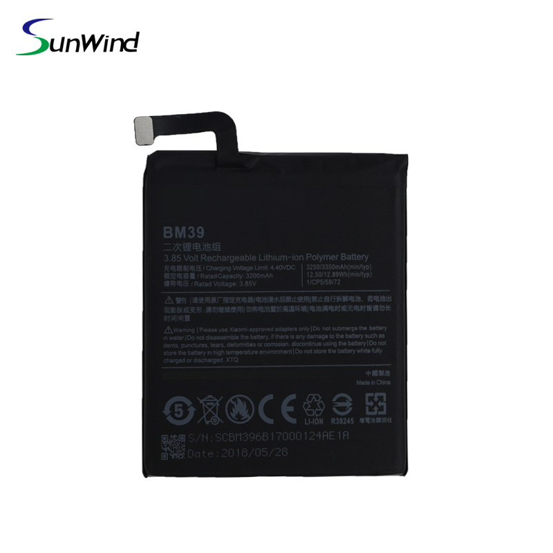 BM39 bateria xiaomi  Original Wholesale  Replacement  Li-ion  Battery for Xiaomi Mi 6 3.85V 3250mah