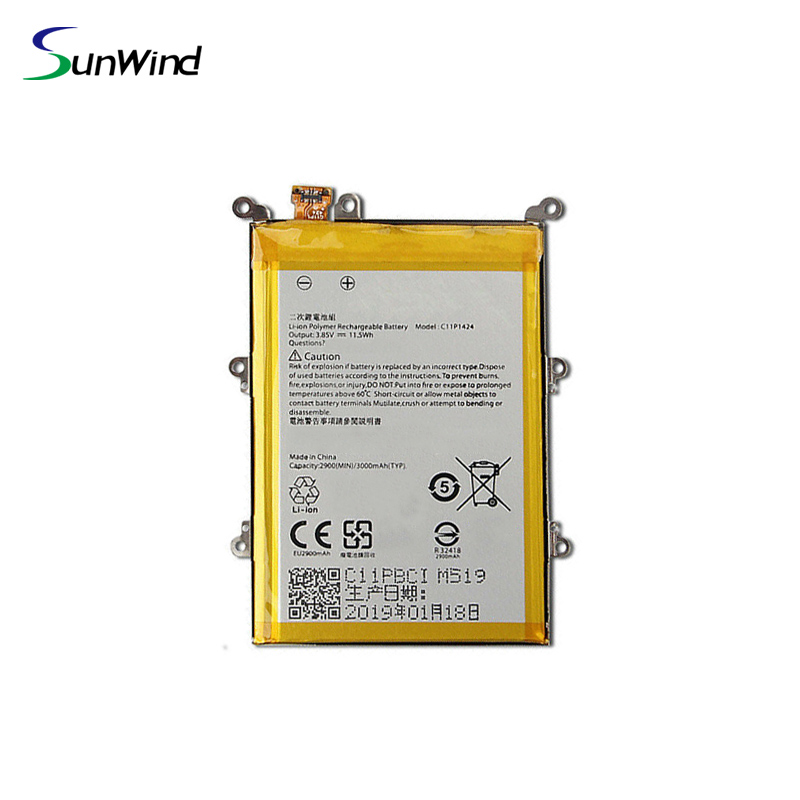 C11P1424 Cell phone battery For Asus ZenFone2 ZE551ML ZE550ML ZE550ML Z00AD 3.85V 3000mAh
