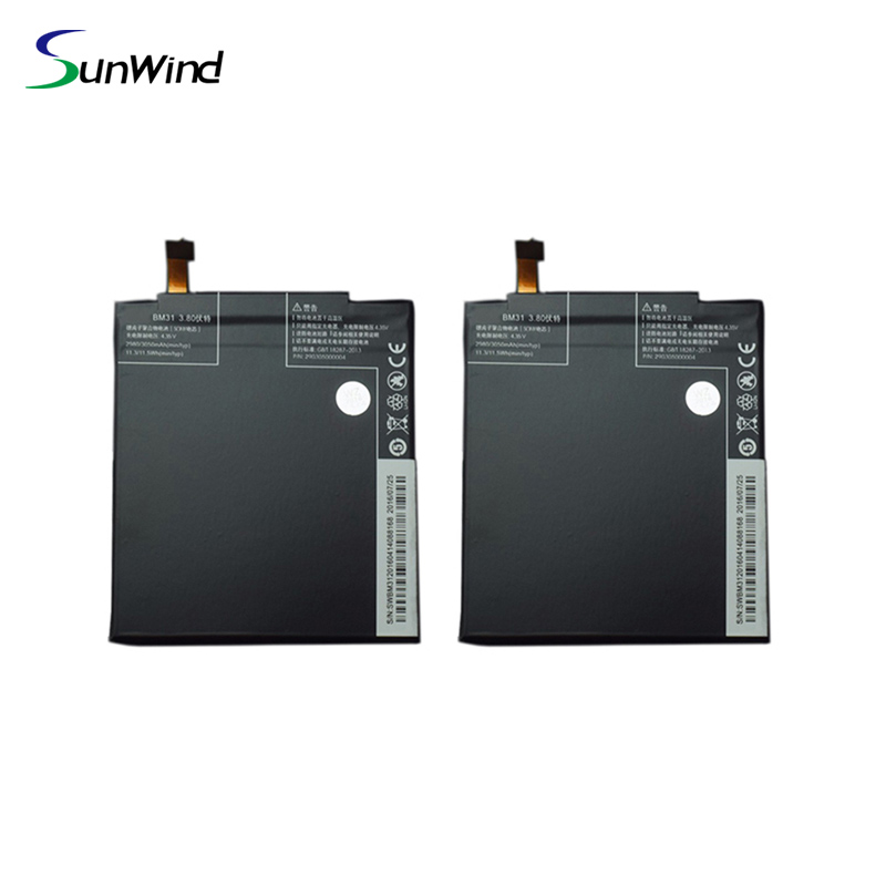 BM31 bateria xiaomi Mobile Phone Battery Replacement Battery for Xiaomi mi3 3.8V 2980mAh