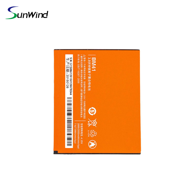 BM41 Replacement battery china products manufacturers Mobile Phone Battery for Xiaomi 3.8V 2000mAh