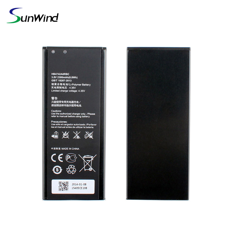 HB4742AORBC Moblie Phone Replacement battery For Huawei Honor 3C 3.8V 2300mAh