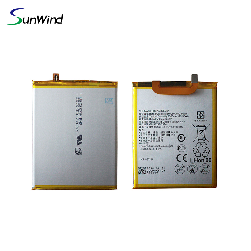 HB376787ECW High Quality Li-ion Polymer Mobile Phone Battery  For Huawei Honor V8 3.82V 3500mAh