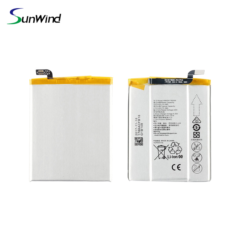 HB436178EBW Factory OEM Phone Li-polymer Battery For Huawei Mate S   Standard Battery  3.8V 2620mAh