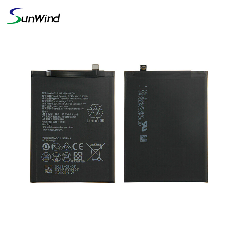 HB356687ECW Hot sale rechargeable battery For Huawei Nova 2 PLUS/ mate 10 Lite /Honor 7X battery 3.82V 3340mah