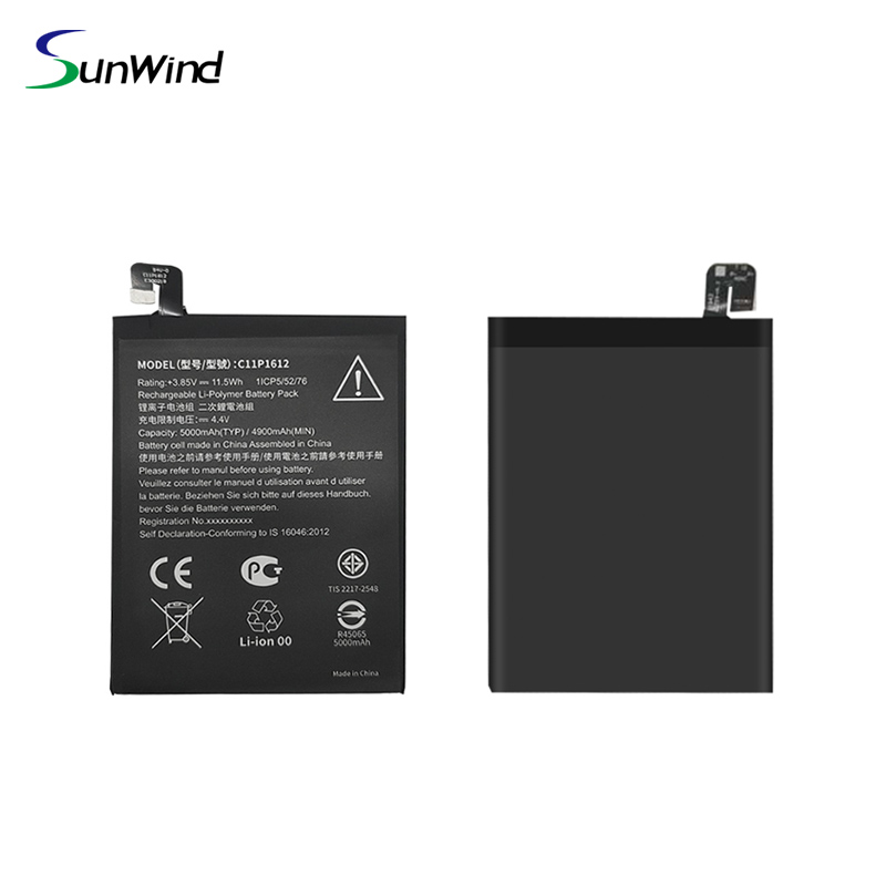 C11P1612 Li-polymer Replacement Battery For Asus  ZenFone 3 Zoom Dual SIM LTE Zenfone 3 Zoom S  ZE553KL 4.4V 5000mAh