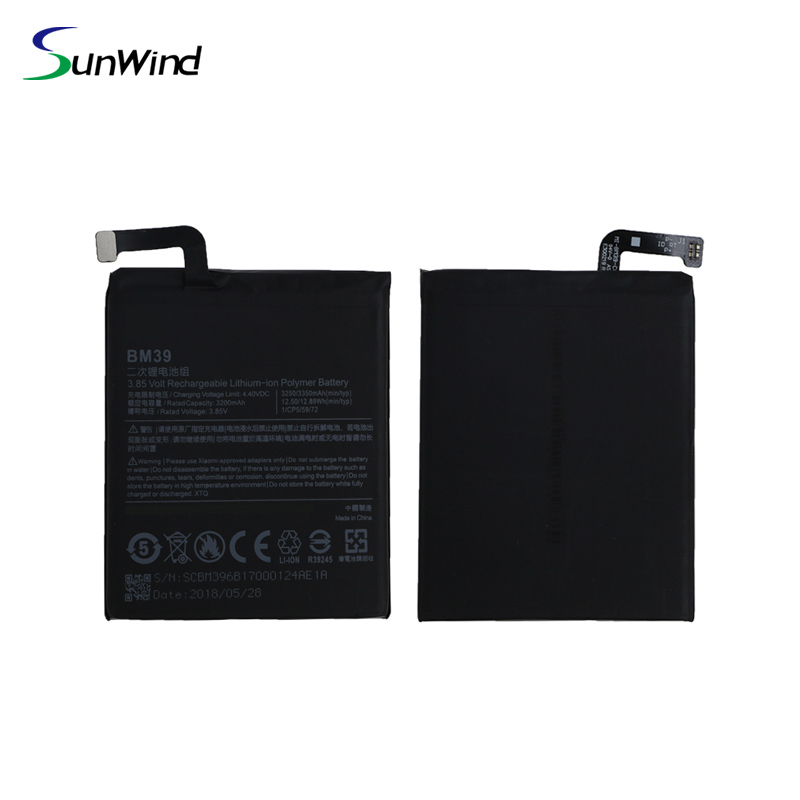 BM39 bateria xiaomi  Original Wholesale  Replacement  Li-ion  Battery for Xiaomi Mi 6 3.85V 3250mah