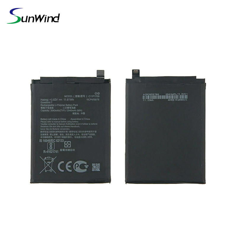 C11P1709 Mobile Phone Battery For Asus Zenfone live L1 ZA550KL X00RD Battery 3.85V 3040mAh