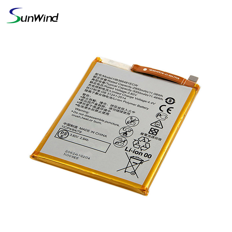 HB366481ECW New Replacement Lithium The Cell Phone Battery For Huawei P9 G9 P9 Lite Honor 8 5C 3.82V 2900mAh