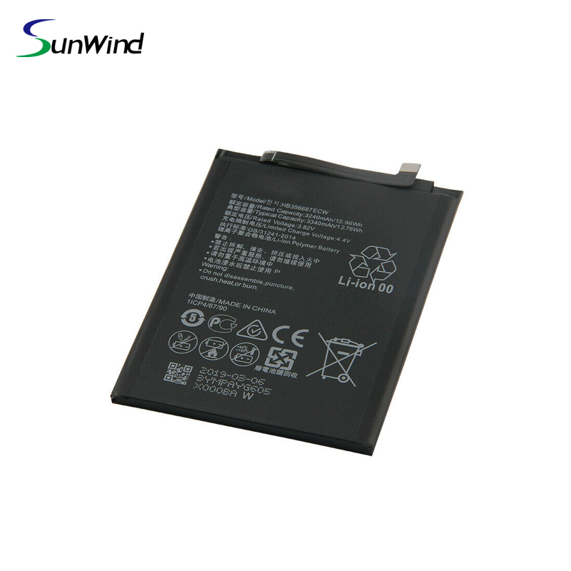 HB356687ECW Hot sale rechargeable battery For Huawei Nova 2 PLUS/ mate 10 Lite /Honor 7X battery 3.82V 3340mah