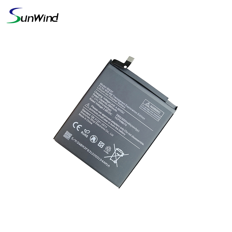 BM3F Best quality li-ion replacement battery  for Xiaomi MI8 M8 Transparent Exploration Edition  3.85V 2900mah
