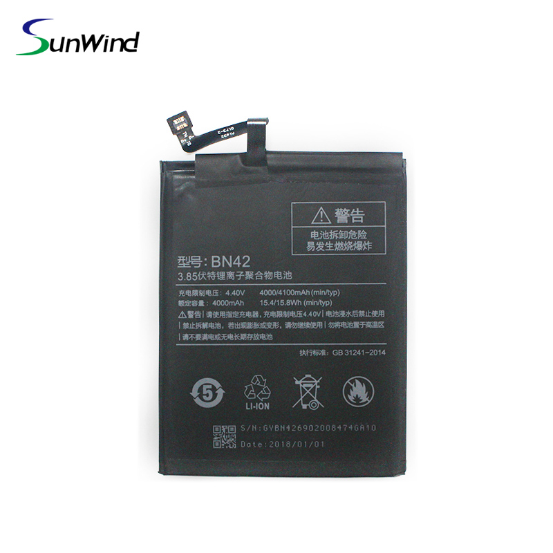 BN42 bateria xiaomi  New mobile phone battery  for Xiaomi redmi Hongmi 4 3.85V 4000mAh
