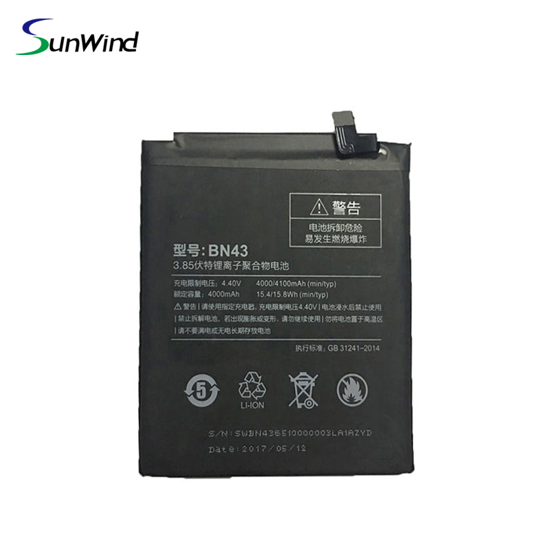 BN43 Manufacturer original cheap price   mobile phone battery for Xiaomi Redmi Note 4 4x 3.85V 4100mah