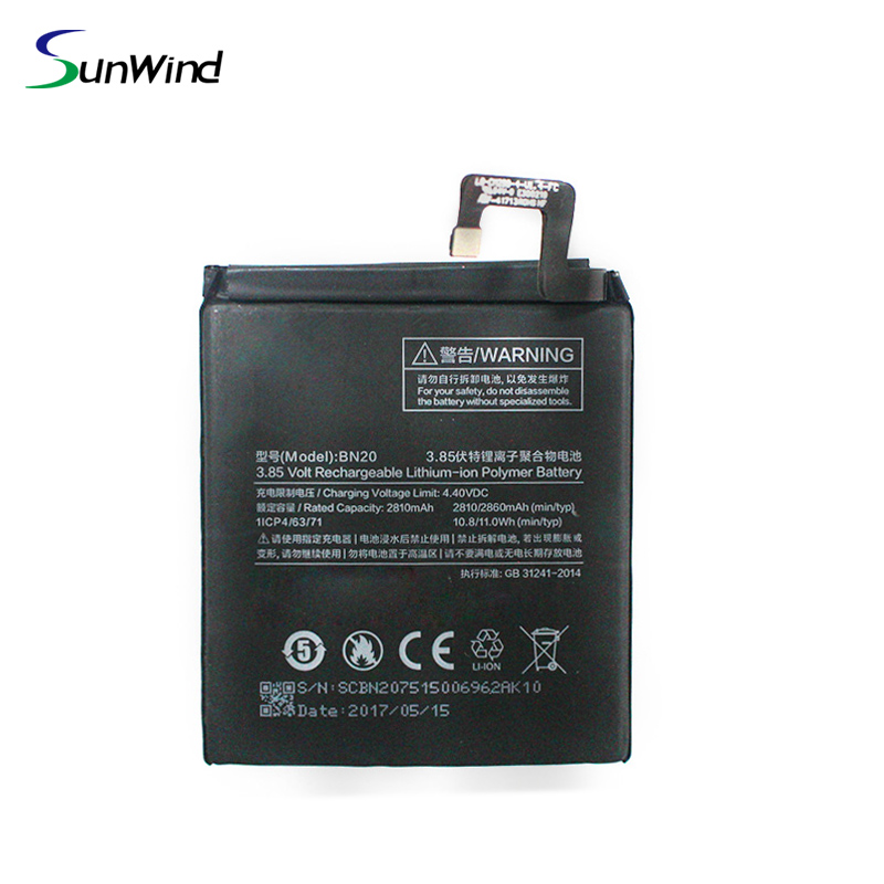 BN20 bateria xiaomi  mobile phone Battery For Xiaomi Mi5C  Lithium-ion polymer Batteries  3.85V 2860mAh
