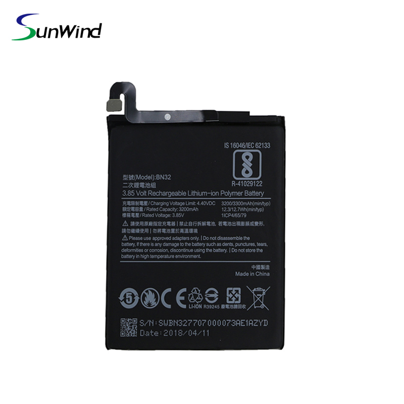 BN32 Replacement Li-ion Polymer Battery mobile Phone for Xiaomi 3.85V 3200mAh