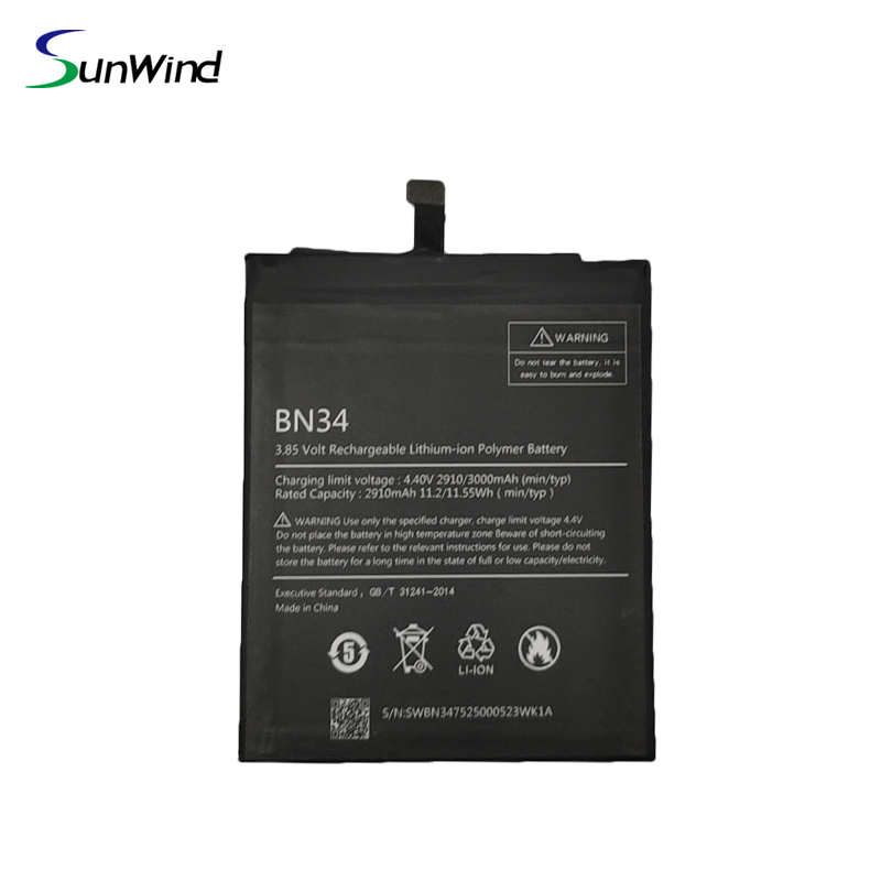 BN34 Factory Directly Phone Batteries Original for Xiaomi Redmi 5A  3.85V 3000mAh