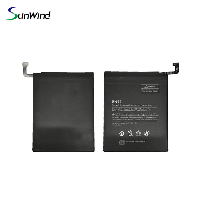 BN44 manufacturer  Replacement Li-polymer Battery For Xiaomi Redmi 5 Plus 3.85V 3900mAh