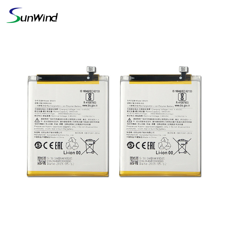 BN49 Hot sale mobile phone battery for Xiaomi Redmi 7A Mi 6X  3.85V 3900mAh