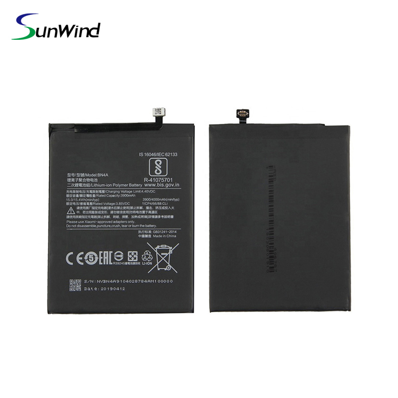BN4A Smartphone battery for Xiaomi Redmi Note 7 / Note 7 Pro mobile batteries 3.85V 3900mah