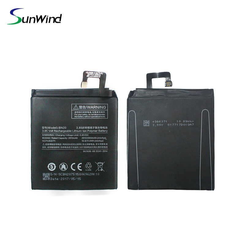 BN20 bateria xiaomi  mobile phone Battery For Xiaomi Mi5C  Lithium-ion polymer Batteries  3.85V 2860mAh