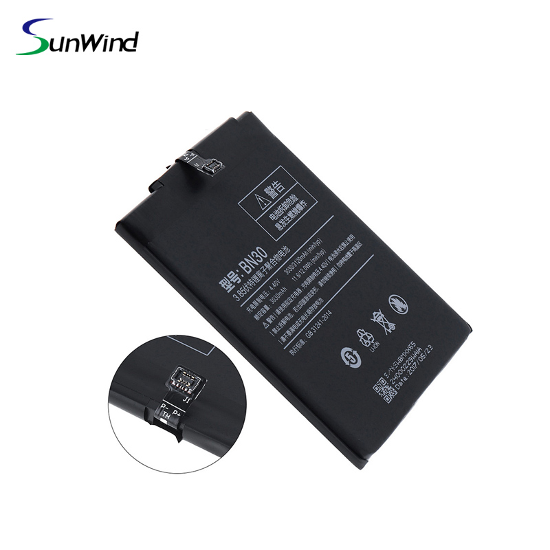 BN30 High Quality Battery for Xiaomi Mi Redmi 4A Mobile Phone Batteries  3.84V 3030mAh