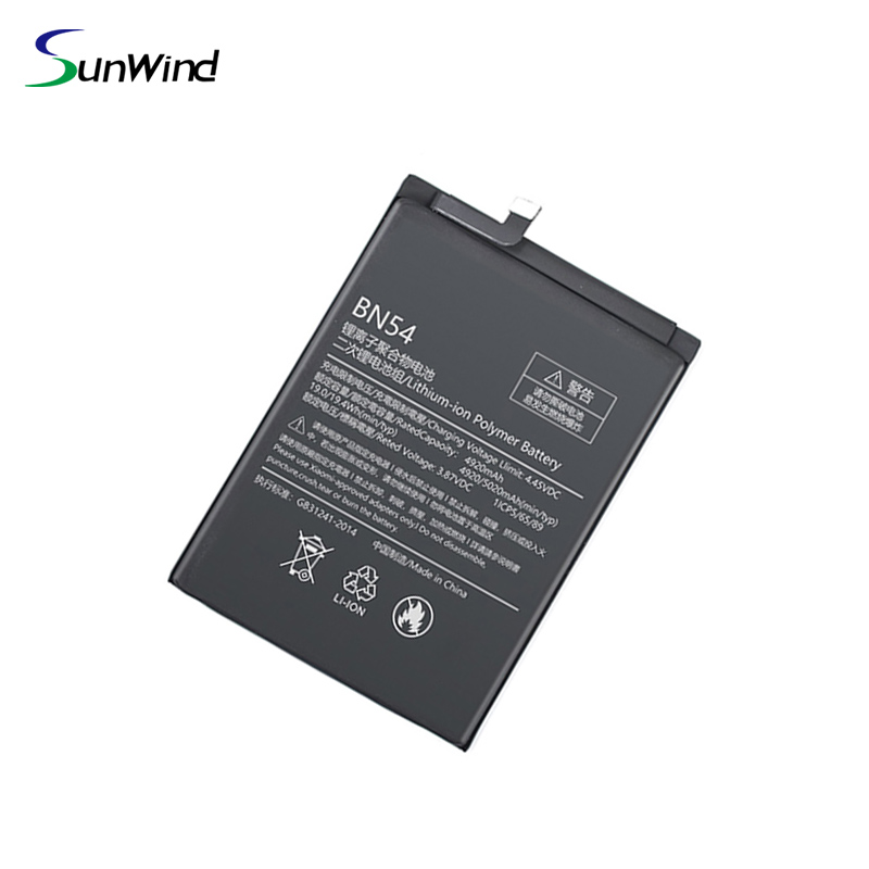 BN54 Rechargeable Cell Phone Battery for Xiaomi Redmi 9 / Redmi Note 9 3.85V 5020mah