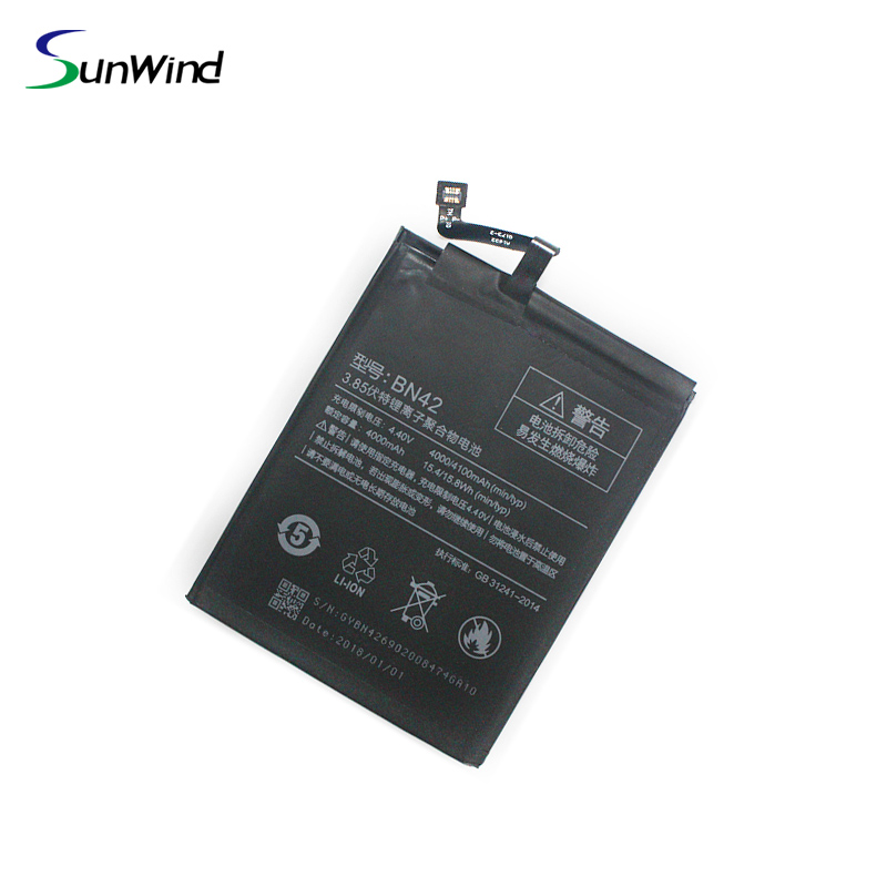 BN42 bateria xiaomi  New mobile phone battery  for Xiaomi redmi Hongmi 4 3.85V 4000mAh