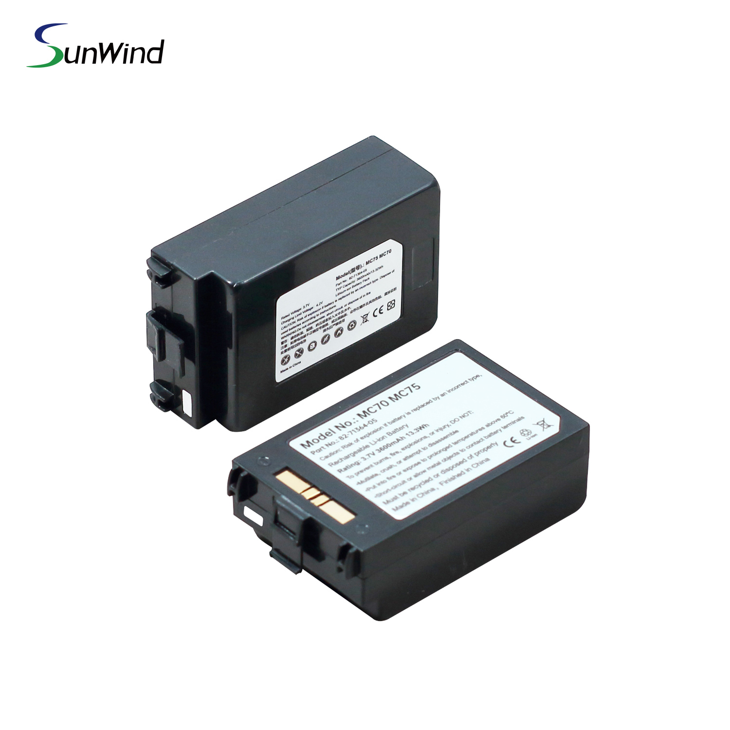 Replacement Barcode Scanner Li-ion Battery for Zebra MC70 MC75 82-71364-05 3.7V 4000mAh