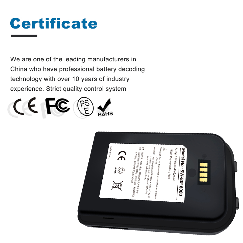 Battery Replacement for Nautiz X4 NX5-2004 60-BTSC 6251-0A BIP-6000 J62510N0272 3.7V 5200mAh