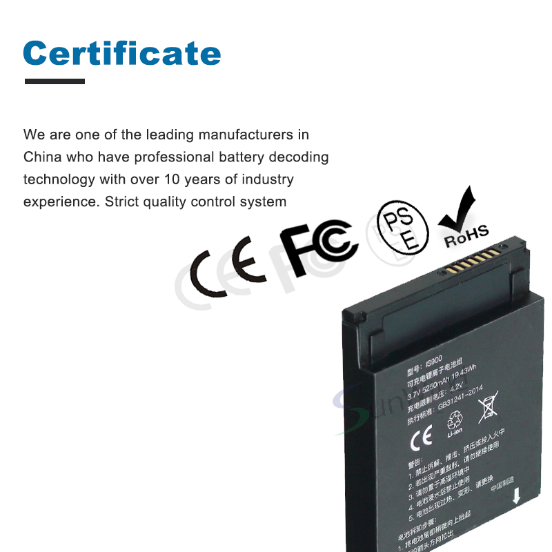 Battery New Pos Rechargeable Pos Battery for PAX A920 Is900 Pos Machine battery