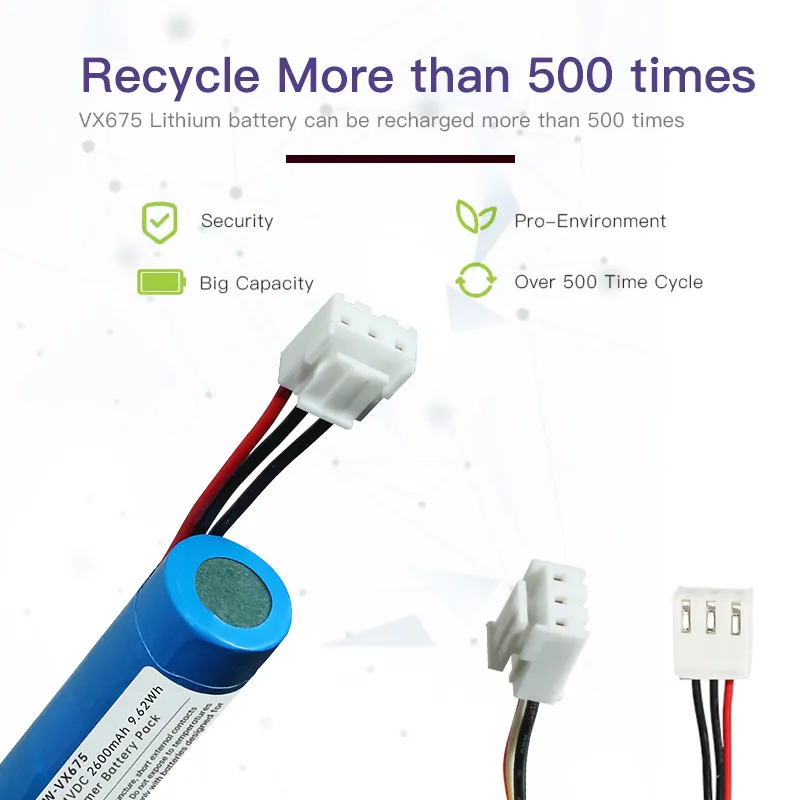Rechargeable li-ion battery replacement for Verifone VX675 Pos Terminal Battery BPK265-001 2600mAh