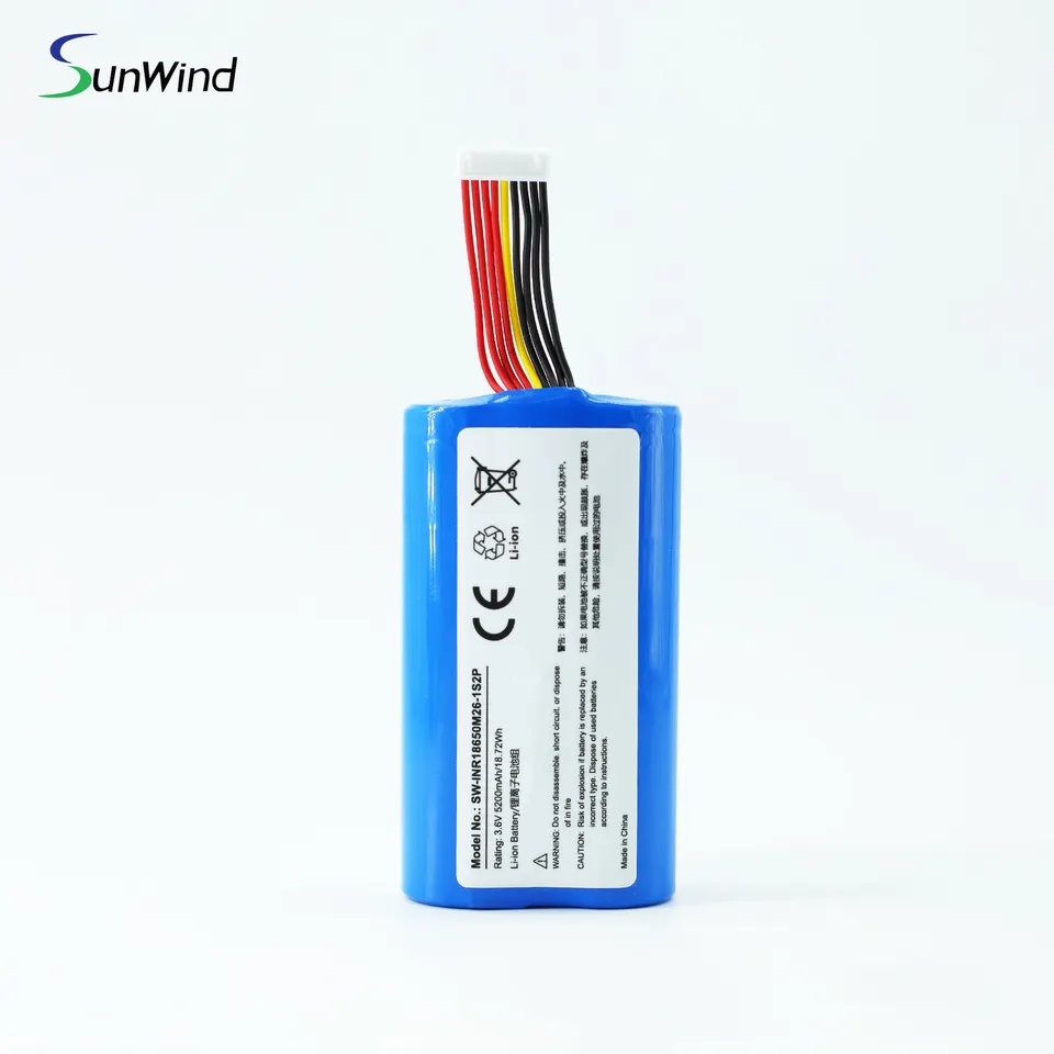 OEM POS Battery for Sunmi V1s P1 V1 Replacement Bateria for POS Terminal 5200mAh 3.7V SM-18650B4-1S2P W5920