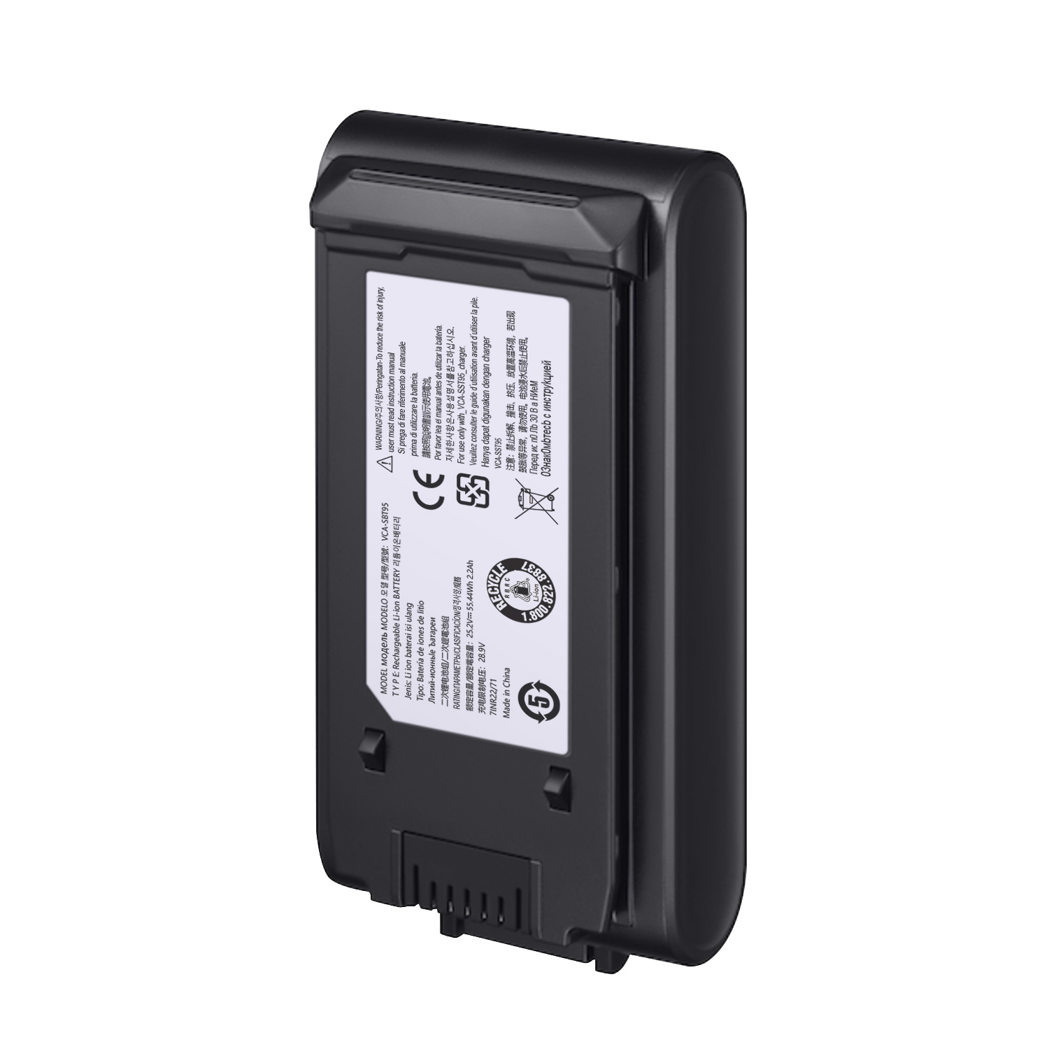 25.2V 2200mAh Li-ion Replacement Battery for Samsung VCA-SBTA95 Bespoke Jet Plus / Jet 95 / Jet 85 Cordless Vacuum Cleaner Batteries