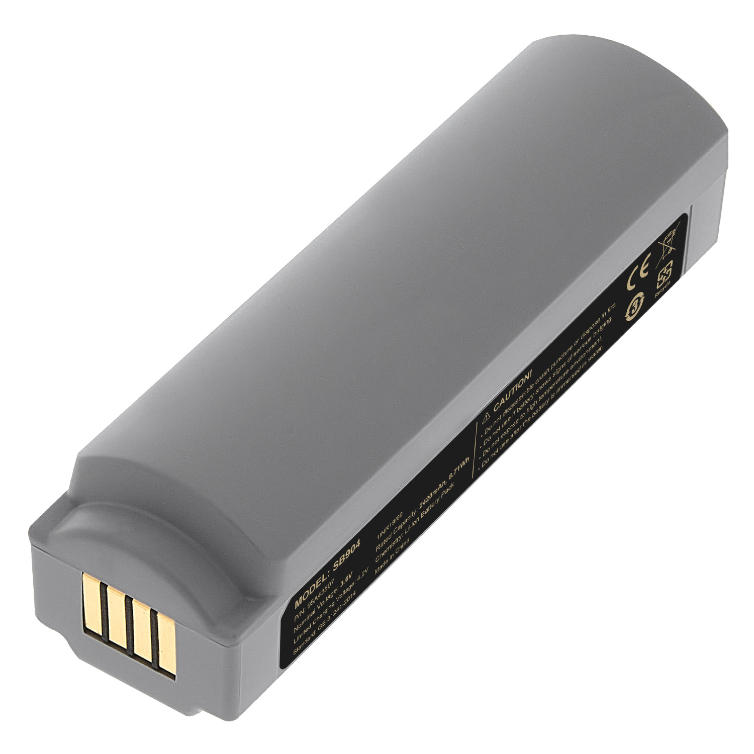 3.6V 2420mAh Shure GLX-D+ Dual Band SB904 Digital Wireless Systems Lithium-Ion Rechargeable Battery