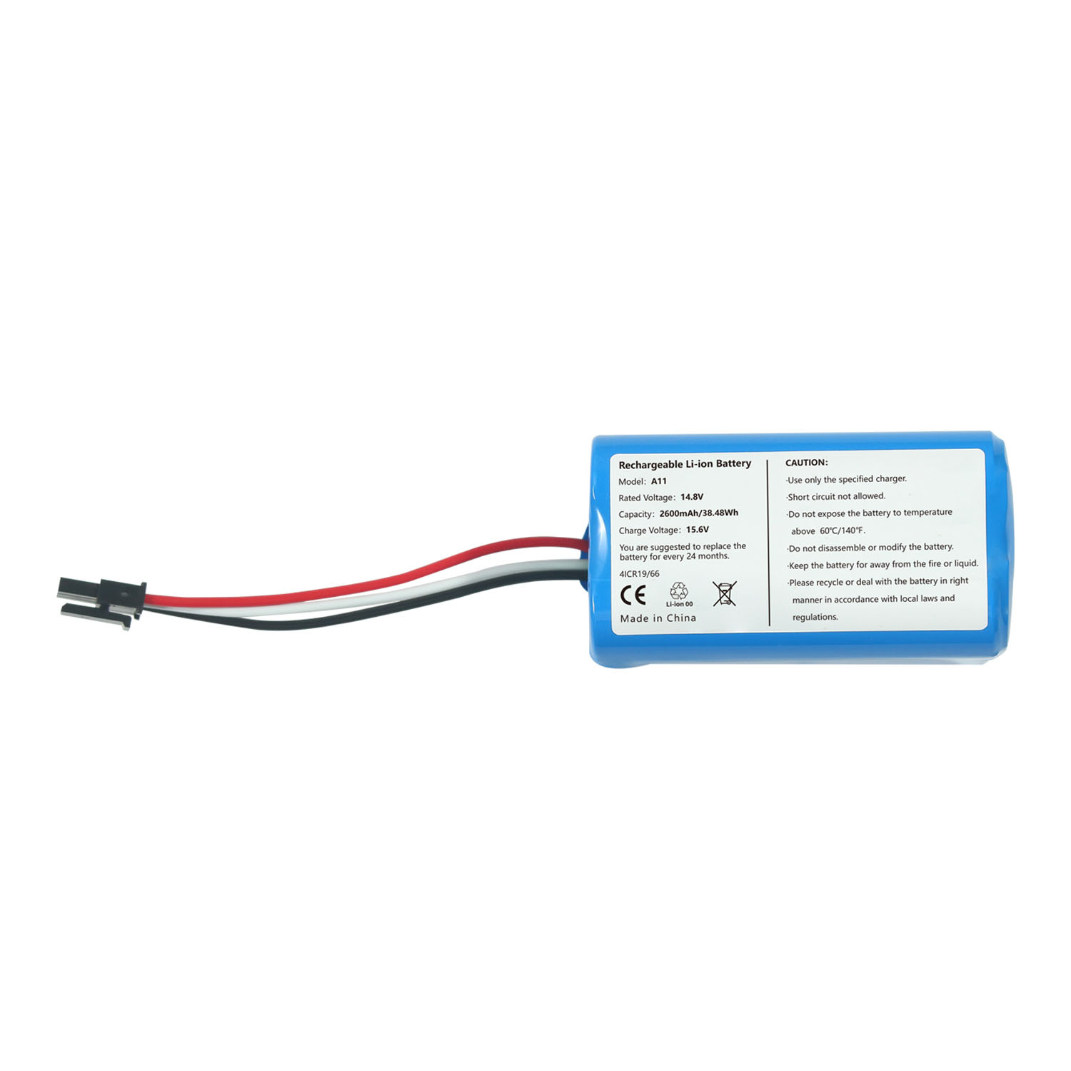 OEM Replacement Cordless Vacuum Battery for Iboto A11 14.8V 2600mAh Vacuum Cleaner Batteries