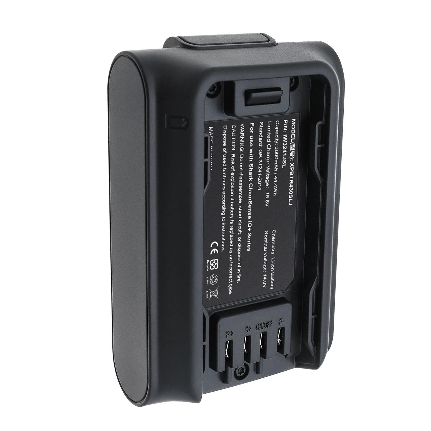 14.8V 3000mAh  44.40Wh Replacement Battery for Shark Cleaner Sense iQ+,IW3241JSL XPBTR430SLJ Sweeper Vacuum Cleaner Battery