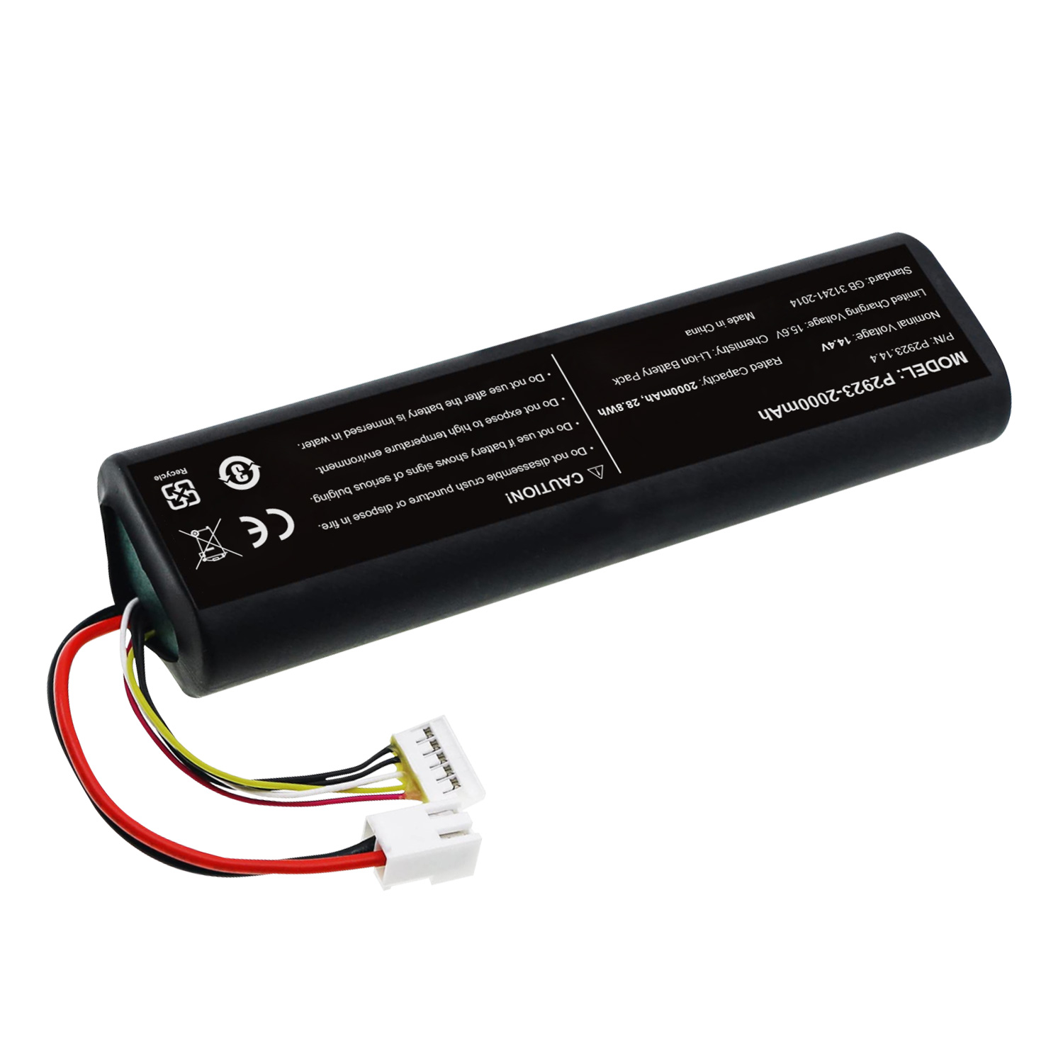 14.4V 2000mAh 28.80Wh Li-ion Replacement Battery for Bissell 2390A, 2390, 23903, P2923 Sweeper Vacuum Battery