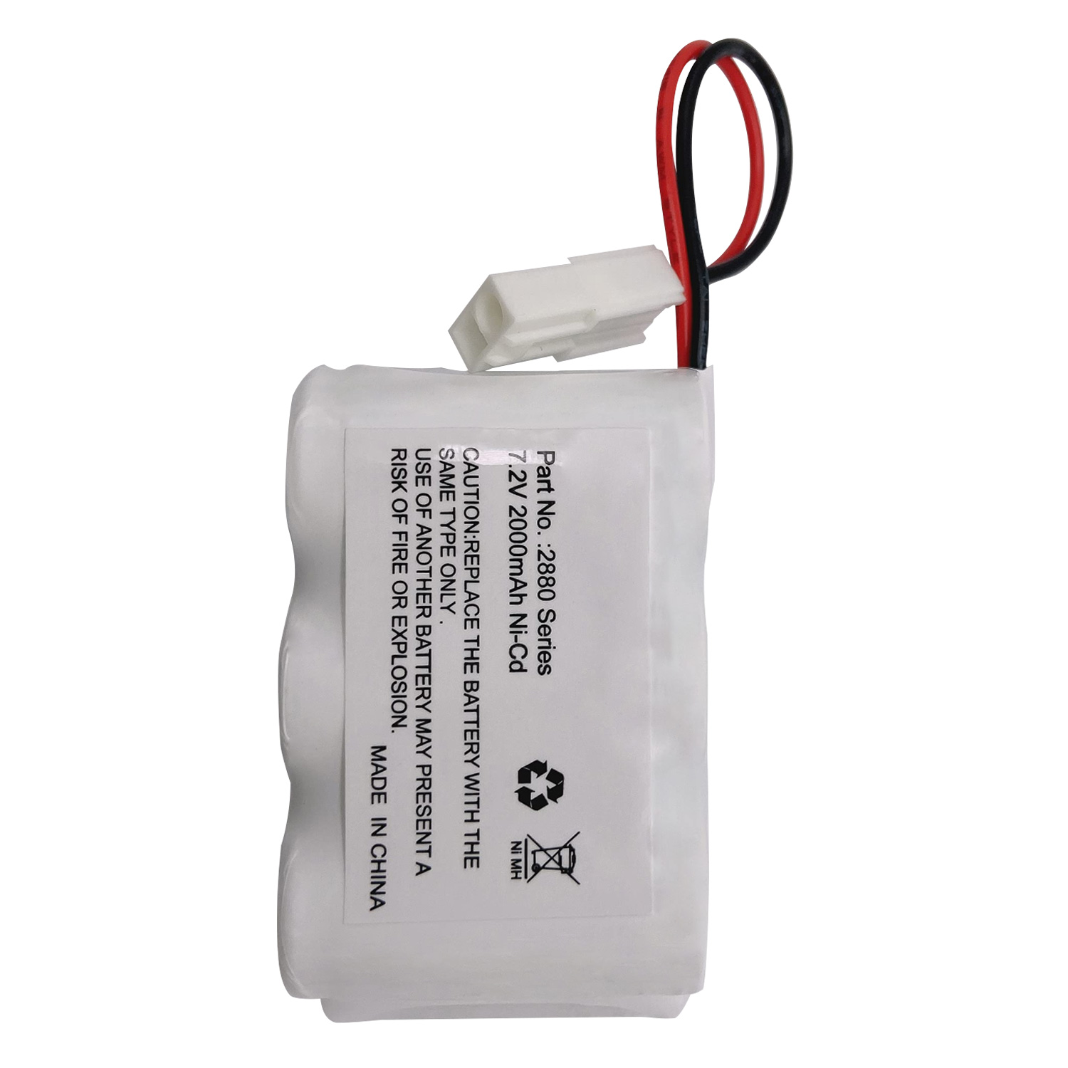 7.2V Rechargeable Ni-Cd Battery for Bissell 2880 Series  Floor Sweeper Vacuum Models 2880, 2880A, 2880B, 2880C, 2880D, 2880K, 2880Q, 2880T, 2880W, 28801, 28802, 28806 Sweeper Vacuum Cleaner Battery