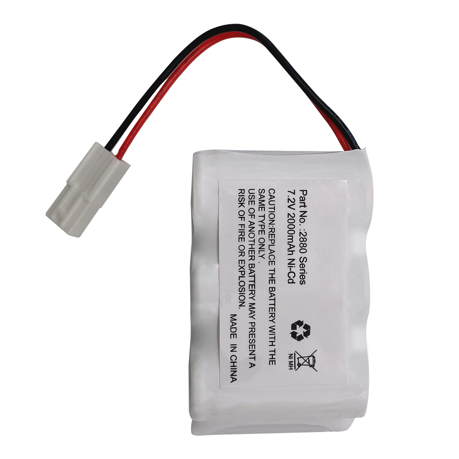 7.2V Rechargeable Ni-Cd Battery for Bissell 2880 Series  Floor Sweeper Vacuum Models 2880, 2880A, 2880B, 2880C, 2880D, 2880K, 2880Q, 2880T, 2880W, 28801, 28802, 28806 Sweeper Vacuum Cleaner Battery